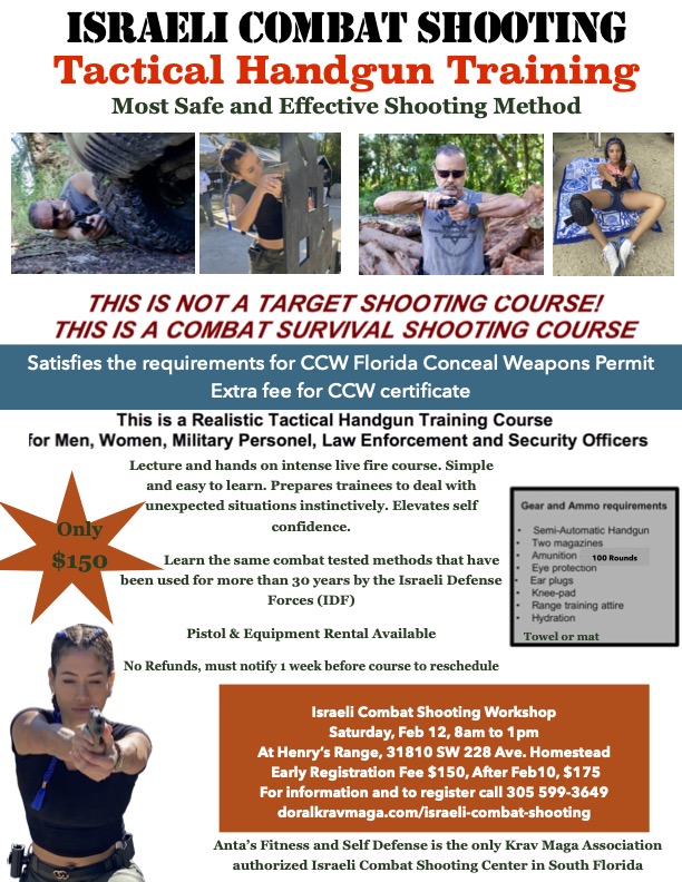 Tactical Firearms Training Krav Maga Doral Miami, FL